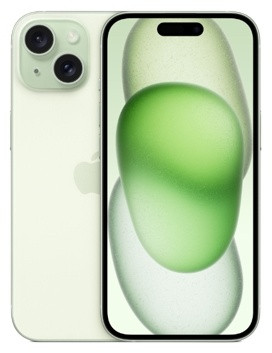 Смартфон Apple iPhone 15 128Gb зеленый