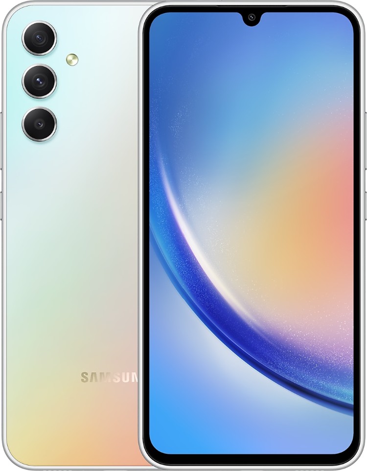 Смартфон Samsung Galaxy A34 5G 6 ГБ/128 ГБ серебристый