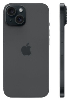 Смартфон Apple iPhone 15 256Gb черный