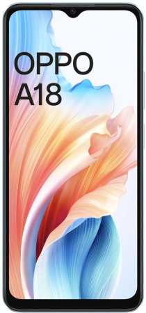 Смартфон OPPO A18 4 ГБ/128 ГБ голубой