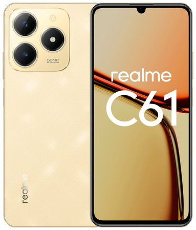 Смартфон Realme C61 6 ГБ/128 ГБ золотистый